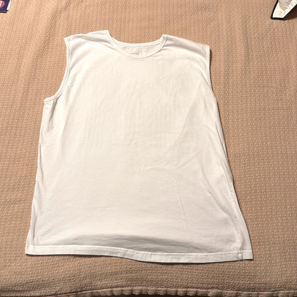 Galaxy sleeveless tank top white extra large